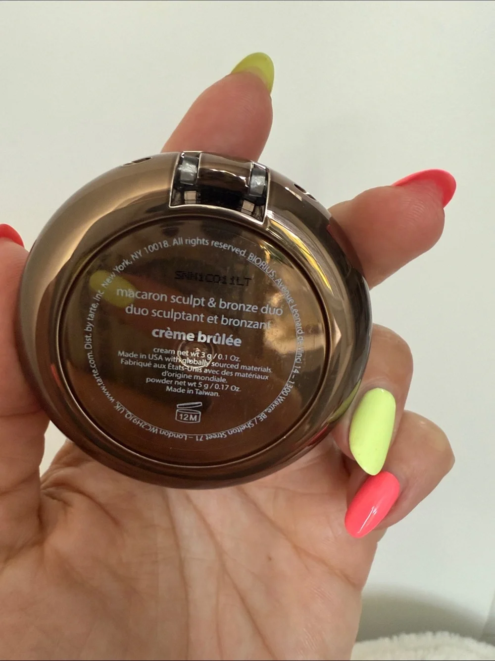Tarte Macaron sculp & bronze